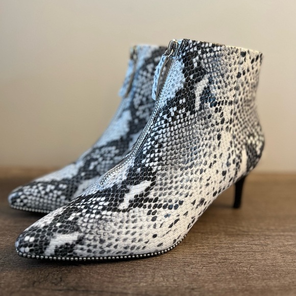SOL SANA Leather Felix Snake Boots - Picture 1 of 15